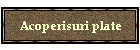 Acoperisuri plate